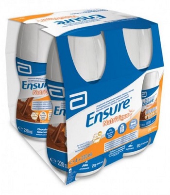 ENSURE NUTRIVIGOR CIOCCOLATO 4 BOTTIGLIE DA 220 ML - Luckyfarma.it