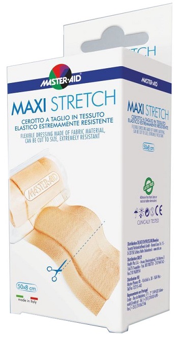 MASTER-AID STRETCH CEROTTO A TAGLIO IN TESSUTO ELASTICO RESISTENTE 50 X 8 CM - Luckyfarma.it
