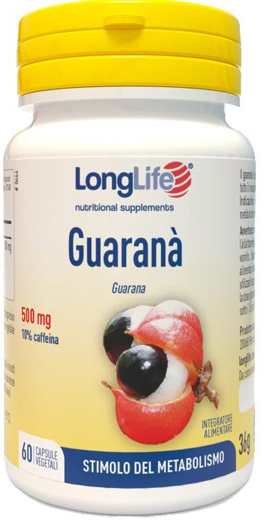 LONGLIFE GUARANA 60 CAPSULE VEGETALI - Luckyfarma.it