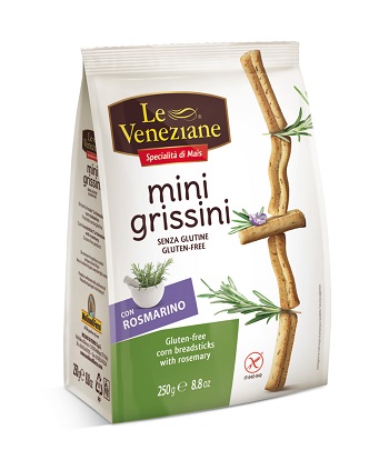 LE VENEZIANE MINI GRISSINI ROSMARINO 250 G - Luckyfarma.it