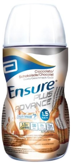 ENSURE PLUS ADVANCE CIOCCOLATO 4 BOTTIGLIE DA 220 ML - Luckyfarma.it