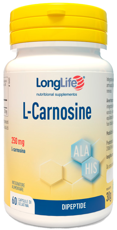 LONGLIFE L-CARNOSINE 60 CAPSULE - Luckyfarma.it
