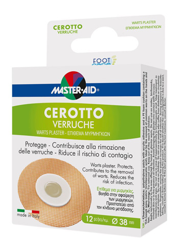 CEROTTO VERRUCHE MASTER-AID FOOT CARE 12 PEZZI - Luckyfarma.it