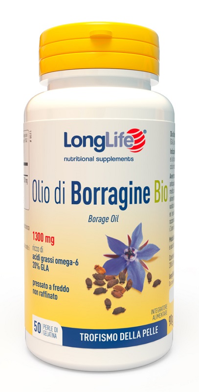 LONGLIFE OLIO BORRAGINE BIO 50 PERLE IN GELATINA - Luckyfarma.it