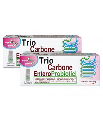TRIOCARBONE ENTEROPROBIOTICI 7 FLACONCINI X 10 ML - Luckyfarma.it