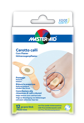 MASTER-AID CEROTTO CALLIFUGO FOOT CARE 71X22 MM 12 PEZZI - Luckyfarma.it