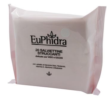 EUPHIDRA SALVIETTINE STRUCCANTI 20 PEZZI - Luckyfarma.it