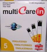 TEST TRIGLICERIDI MULTICARE IN STRISCE CON ASPIRAZIONE CAPIILLARE 5 PEZZI - Luckyfarma.it