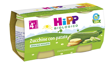 HIPP BIO HIPP BIO OMOGENEIZZATO ZUCCHINE CON PATATE 2X80 G - Luckyfarma.it