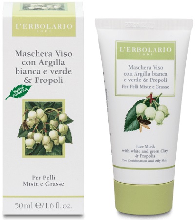 MASCHERA VISO ALL'ARGILLA E ALLA PROPOLI 50 ML - Luckyfarma.it