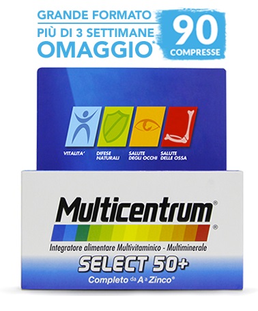 MULTICENTRUM SELECT 50+ 90 COMPRESSE - Luckyfarma.it