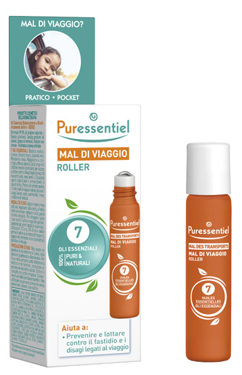 PURESSENTIEL ROLLER MAL DI VIAGGIO 7 OLI ESSENZIALE 5 ML - Luckyfarma.it