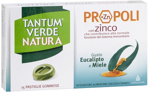 TANTUM VERDE NATURA PASTIGLIE GOMMOSE EUCALIPTO & MIELE 30 G - Luckyfarma.it