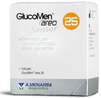 STRISCE GLUCOMEN AREO SENSOR PER ANALISI DEL GLUCOSIO 25 PEZZI - Luckyfarma.it