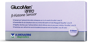 STRISCE MISURAZIONE CHETONEMIA GLUCOMEN AREO B-KETONE SENSOR 10 PEZZI - Luckyfarma.it