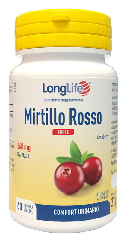 LONGLIFE MIRTILLO ROSSO FORTE 60 CAPSULE - Luckyfarma.it