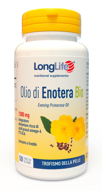 LONGLIFE OLIO ENOTERA BIO 1300 MG 50 PERLE - Luckyfarma.it