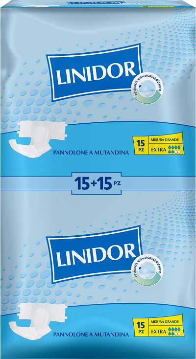 PANNOLONE PER INCONTINENZA A MUTANDINA LINIDOR MG 30 PEZZI - Luckyfarma.it