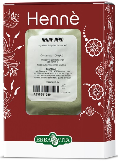 HENNE COLORANTE CAPELLI NERO 100 G - Luckyfarma.it