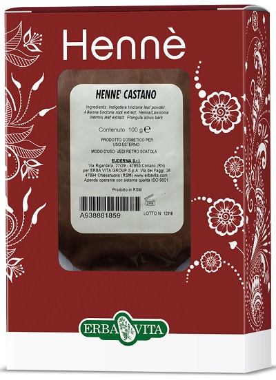 HENNE COLORANTE CAPELLI CASTANO 100 G - Luckyfarma.it
