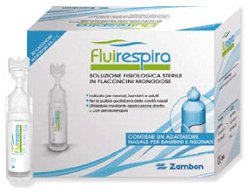 FLUIRESPIRA SOLUZIONE FISIOLOGICA STERILE 30 FLACONCINI MONODOSE DA 5ML - Luckyfarma.it