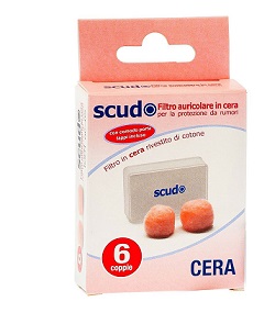 TAPPO AURICOLARE EARPLUG SCUDO IN CERA 6 COPPIE 12 PEZZI ARTICOLO 7EN081 - Luckyfarma.it