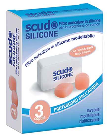 TAPPO AURICOLARE EARPLUG SCUDO IN SILICONE 3 COPPIE 6 PEZZI ARTICOLO 7EN091 - Luckyfarma.it