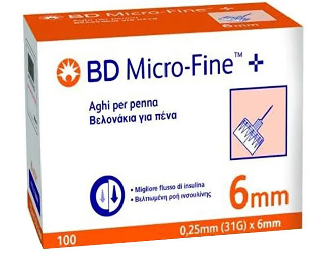 AGO PER PENNA DA INSULINA BD MICROFINE GAUGE 31 6MM 100 PEZZI - Luckyfarma.it
