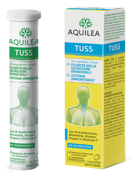 AQUILEA TUSS 15 COMPRESSE EFFERVESCENTI 90 G - Luckyfarma.it