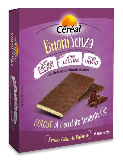 CEREAL BUONI SENZA GOLOSI CIOCCOLATO FONDENTE 6 X 17 G - Luckyfarma.it