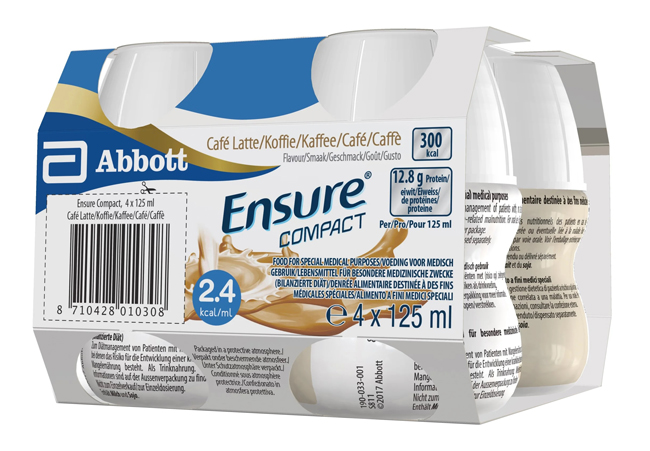 ENSURE COMPACT CAFFE 4 BOTTIGLIE DA 125 ML - Luckyfarma.it