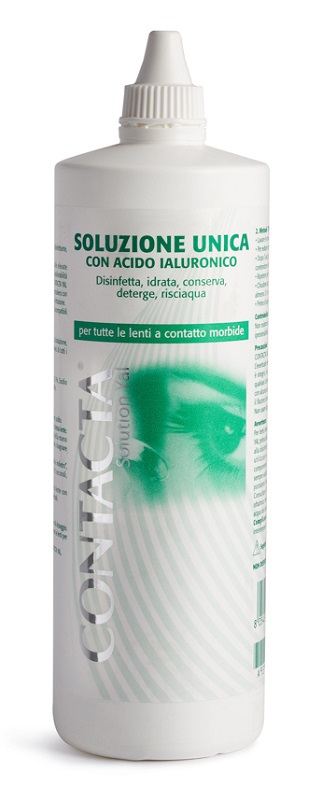 SOLUZIONE UNICA CON ACIDO IALURONICO PER LENTI A CONTATTO CONTACTA SOLUTION 360ML - Luckyfarma.it