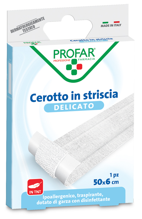 CEROTTO TESSUTO NON TESSUTO DELICATO 1 STRISCIA 50X6 CM PROFAR - Luckyfarma.it