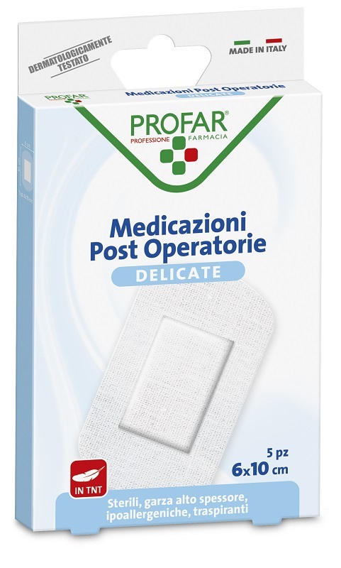 MEDICAZIONE POST OPERATORIA STERILE GARZA ANTIADERENTE 6X10 CM 5 PEZZI PROFAR - Luckyfarma.it