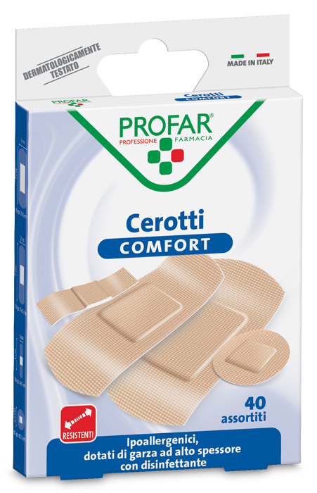 CEROTTO COMFORT ASSORTITI 40 PEZZI PROFAR - Luckyfarma.it