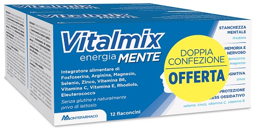 VITALMIX MENTE BIPACK 2 CONFEZIONI DA 12 FLACONCINI DA 12 ML - Luckyfarma.it