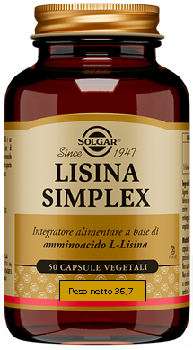 LISINA SIMPLEX 50 CAPSULE VEGETALI - Luckyfarma.it
