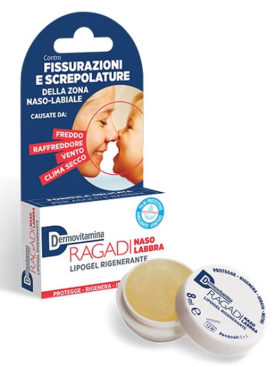 DERMOVITAMINA RAGADI NASO E LABBRA LIPOGEL RIPARATORE 8 ML - Luckyfarma.it