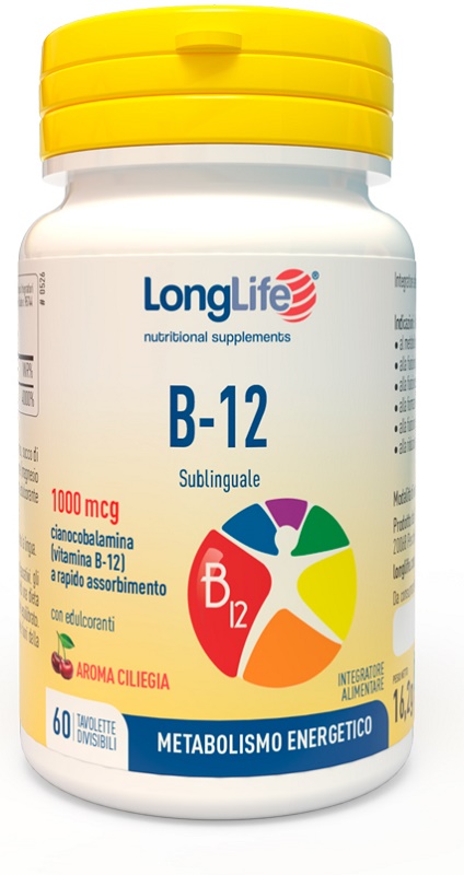 LONGLIFE B12 1000 MCG 60 TAVOLETTE - Luckyfarma.it