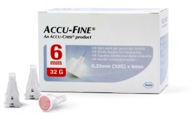 AGO PER PENNA DA INSULINA ACCU-FINE PEN NEEDLE ACCU-CHEK GAUGE 32 X 6MM 100 PEZZI - Luckyfarma.it
