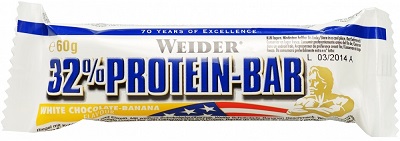 WEIDER 32% PROTEIN BARRETTA BANANA/CIOCCOLATO BIANCO 60 G - Luckyfarma.it