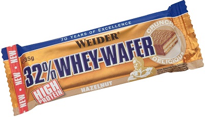 WEIDER 32% WHEY BARRETTA WAFER NOCCIOLA 35 G - Luckyfarma.it