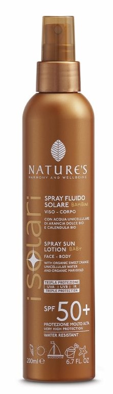 NATURES I SOLARI SPRAY FLUIDO BAMBINI SPF50+ 200 ML - Luckyfarma.it