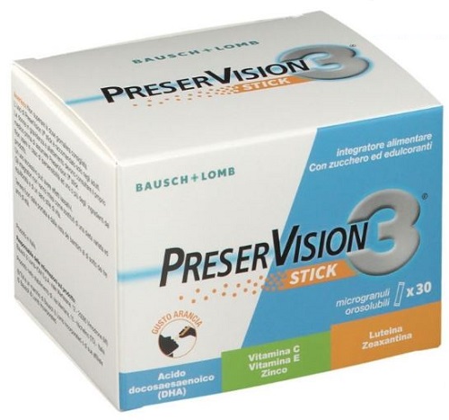 PRESERVISION 3 30 STICK OROSOLUBILI DA 2 G - Luckyfarma.it