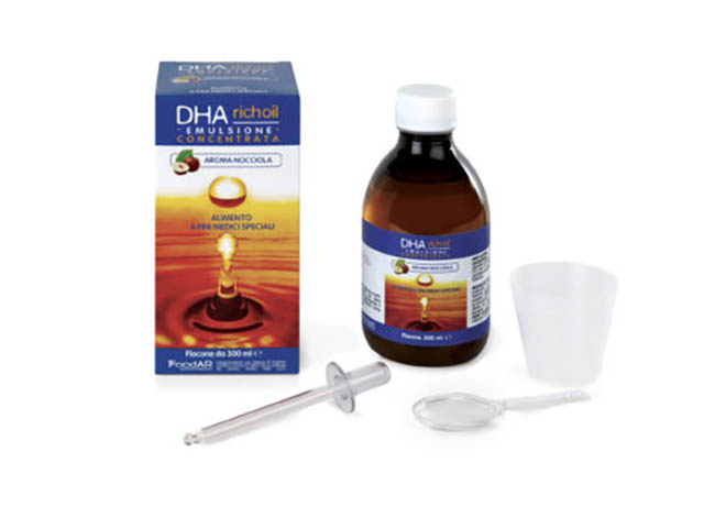 DHA RICHOIL SCIROPPO AL 25% DI DHA DI ORIGINE ALGALE GUSTO MANDORLA 30 ML - Luckyfarma.it