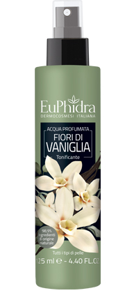 EUPHIDRA ACQUA PROFUMATA VANIGLIA IN FLACONE CON ETICHETTA POMPA SPRAY - Luckyfarma.it