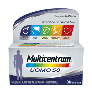 MULTICENTRUM UOMO 50+ 60 COMPRESSE - Luckyfarma.it