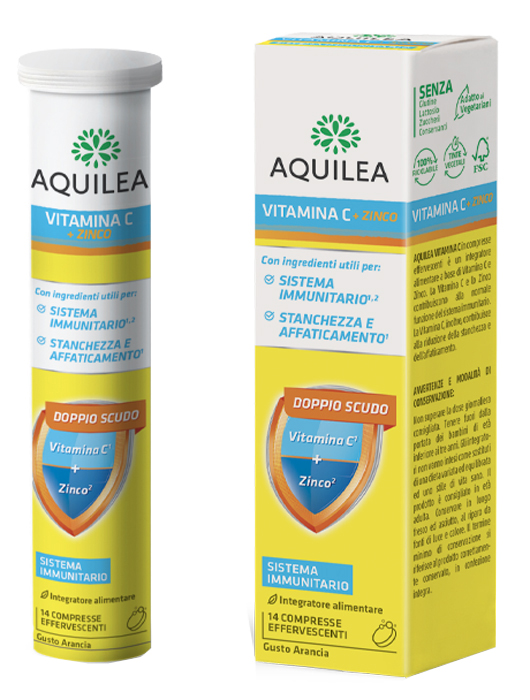 AQUILEA VITAMINA C 14 COMPRESSE EFFERVESCENTI - Luckyfarma.it