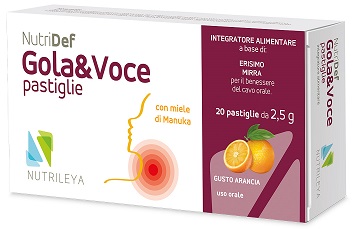 NUTRIDEF GOLA & VOCE ARANCIA 20 PASTIGLIE - Luckyfarma.it