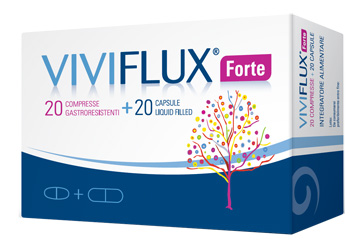 VIVIFLUX FORTE 20 COMPRESSE GASTRORESISTENTI + 20 CAPSULE LIQUID FILLER - Luckyfarma.it